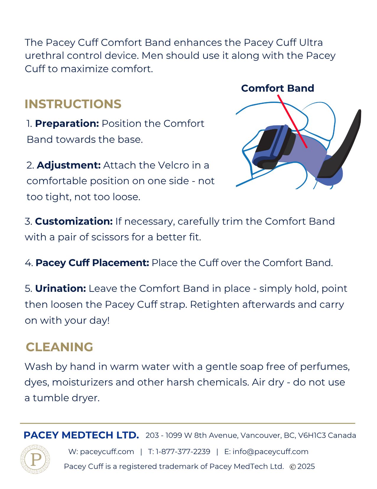 Comfort Band | Use with your Pacey Comfort Cuff